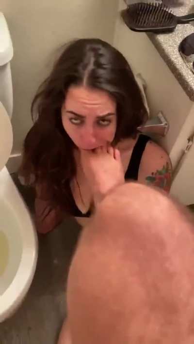 Sucking on toes