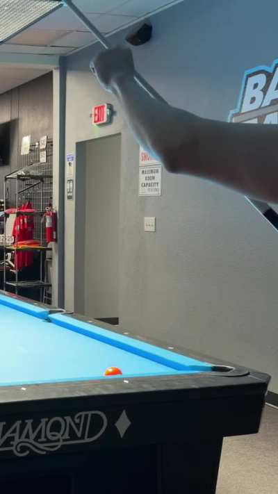 [Self] Long-Haired Asian Masseur Demolishing Pool Balls