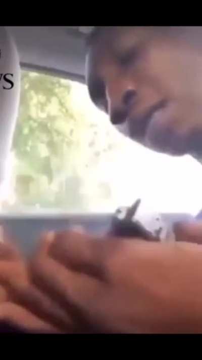 Pointing a gun at your leg