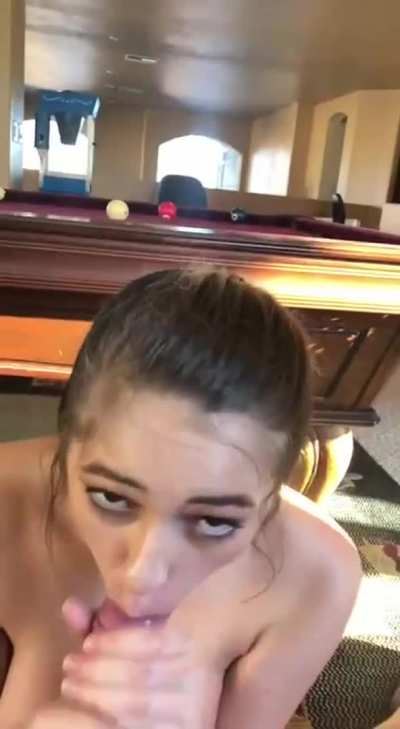 Blowjob and Cum on Her Titties