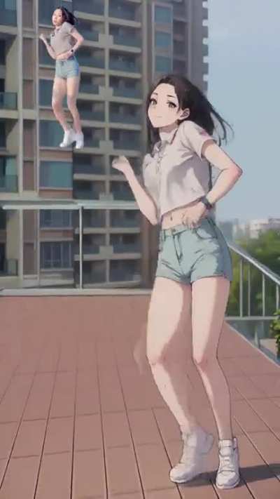 I transform real person dancing to animation using stable diffusion and multiControlNet