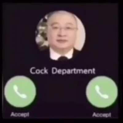 the cock department is calling