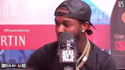 Pop Smoke (RIP) keeps it real when asked about 6ix9ine