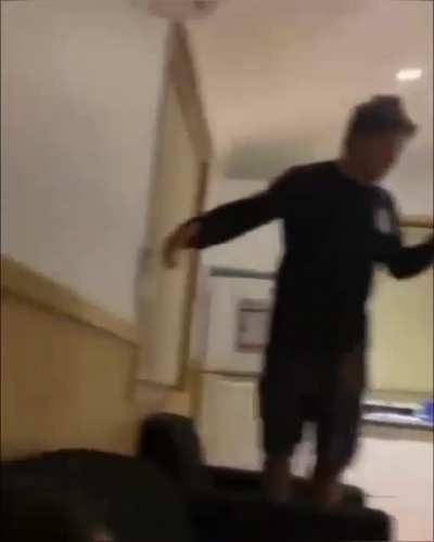 HMB While I hold my chair...