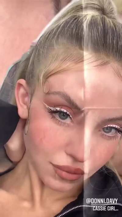 Glammed up beauty