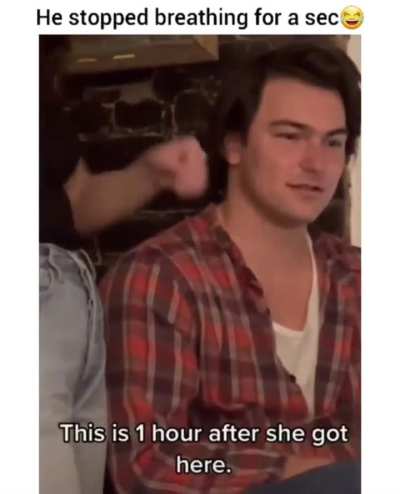 That blushing face