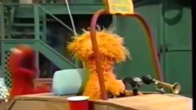 Just get into elmo's van, kids