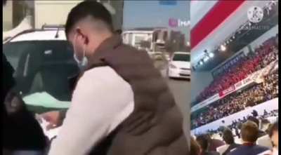 Aynı gün çekilen 2 görüntü : Virüs sadece garibana var tezini doğruluyor.
