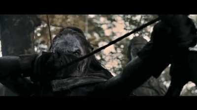 Boromir's death but as a bad '80s movie: