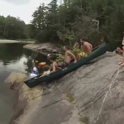 Let’s ride the canoe into the water, WCGW?