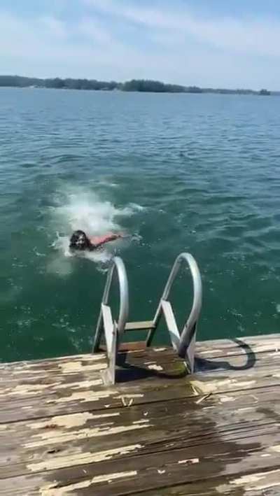 Mad dad underestimates how strong the current is