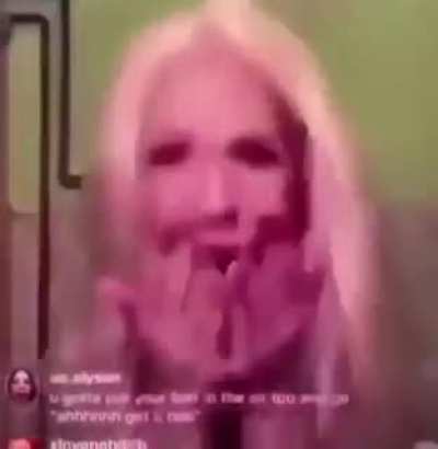 Dikdok live moments. Hair straightener vs white woman.