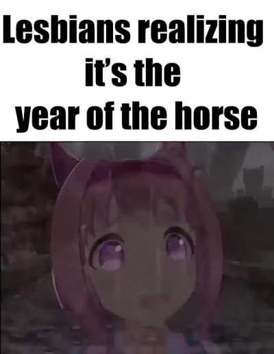 Evil and intimidating horse year