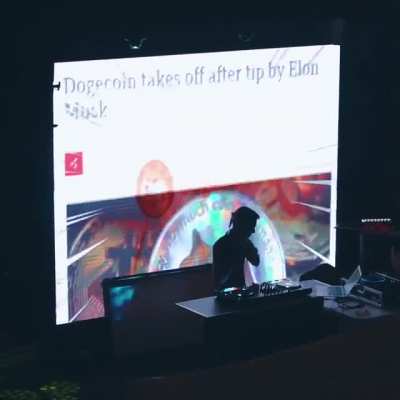 Doing my part as a DJ to help out Dogecoin 😎
