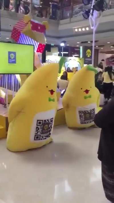 Some kind of happy dancing banana freakout in Thailand