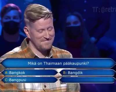 What is the capital city of Thailand - Finland WWTBAM