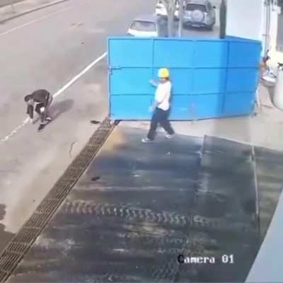Dude just wants to dust off his shoes