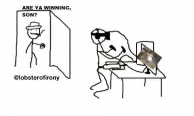 He be winning alright
