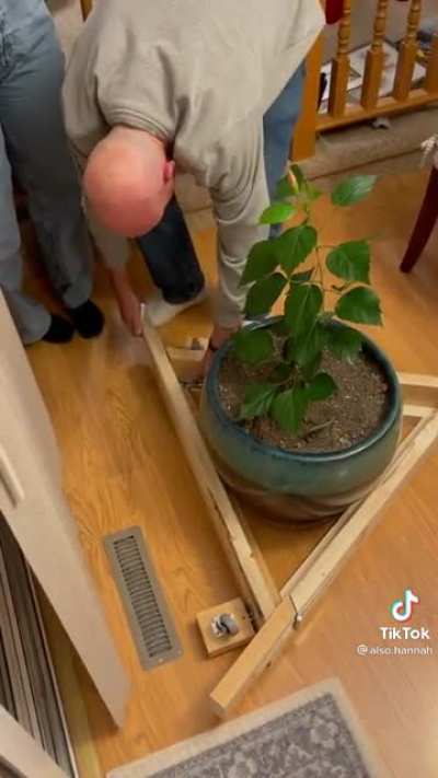 Homemade pot mover