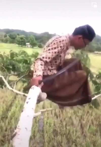 I think he forgot he had gravity on.