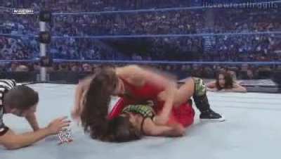 Brie Bella overpowers AJ Lee