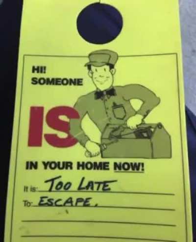 No time to escape, run…
