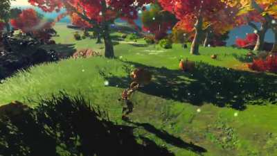 It's that time of year, so I created a magical pumpkin patch in Akkala complete with Lost Woods fog and music.