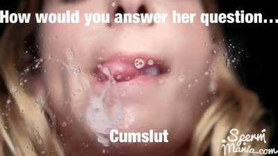 Turn on the audio to hear her question
