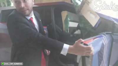 Adin Ross Gives Donald Trump Custom Cybertruck