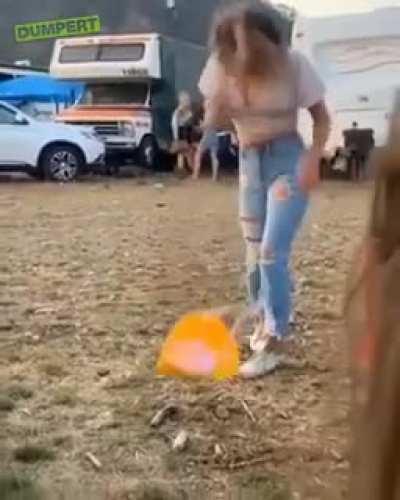 Admire her determination.