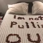 Aww, rose petals. So romantic. He getting laid for sure.