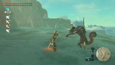 [LoZ Breath of the Wild] spinning Lizalfos