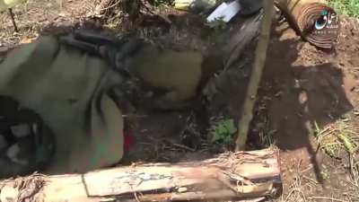 Footage from Islamic state fighters engaging and capturing Congolese soldiers in 2021, at the village of Mabiba in the Ituri province of the DRC