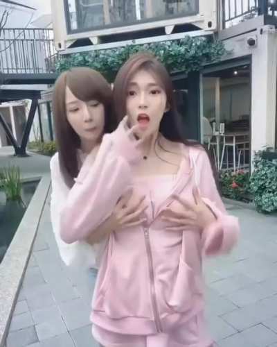 Beautiful girl surprised