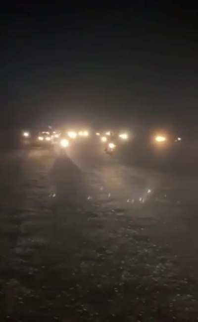 A medical emergency forced this airplane to take of at night in an airport with no lights. Everyone with a vehicle in Utila came to help.