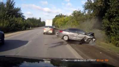Rear end collision