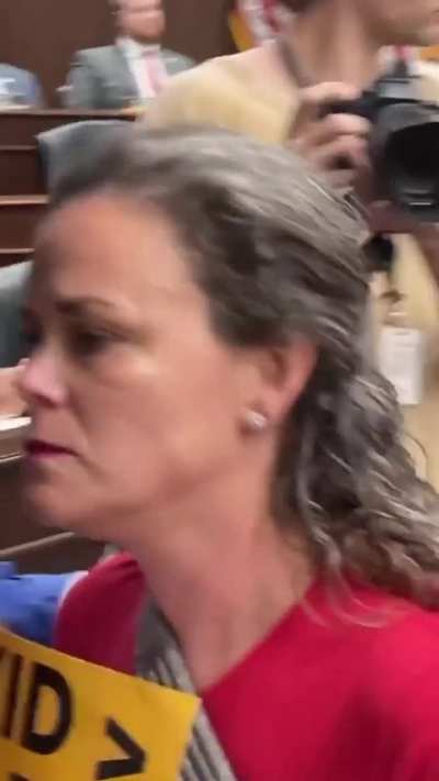 Tennessee House subcommittee members had state troopers physically remove gun safety activists who quietly held signs from a hearing.