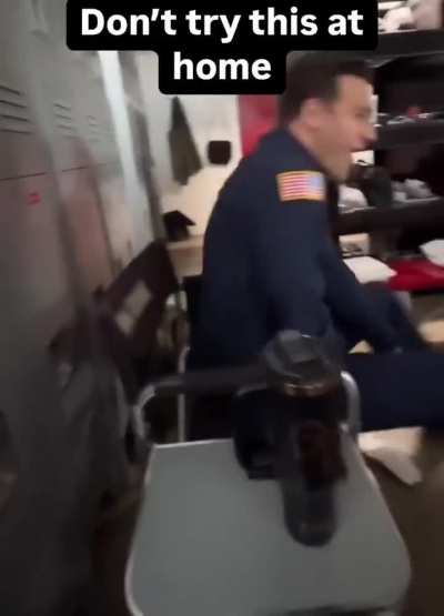 Police nutshot