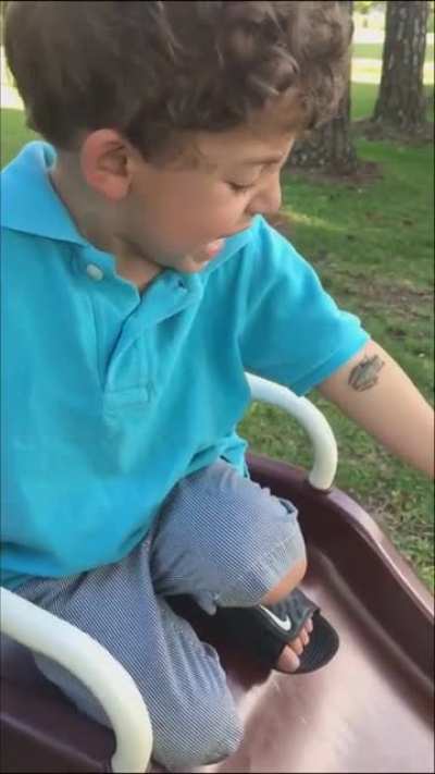 Why did he poke the frog?