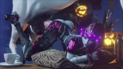 *Warning beastality* Widowmaker giving a horse buttjob (theBartender) [Overwatch]