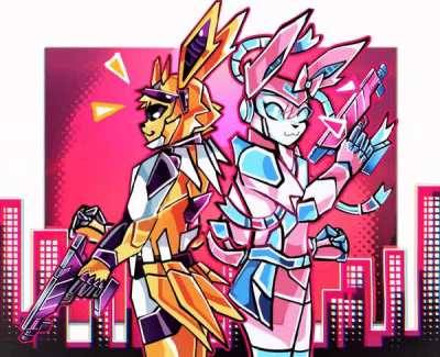 Tokusatsu Jolteon and Sylveon Animation [By me!]