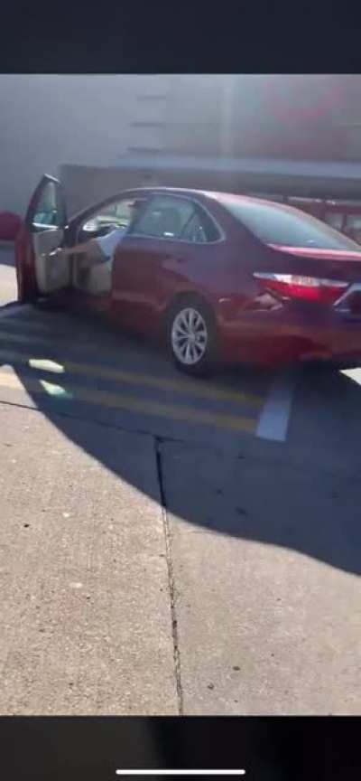 I didn’t see you walking in the crosswalk like a normal pedestrian.