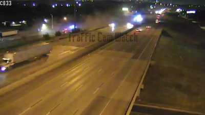 Tractor Trailer Rolls Off Interstate, Nearly Missing A Prior Accident Scene In Alabama
