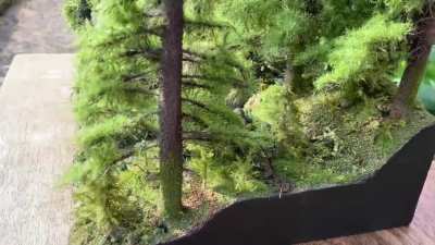 Sorry that it’s a little late, but here is a video of the entire diorama + some CCR music because you asked for it.