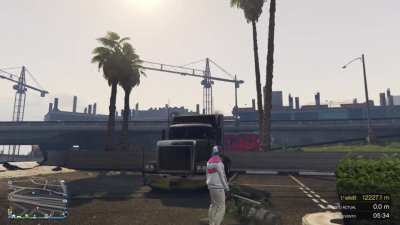This is why you dont park in front of a truck