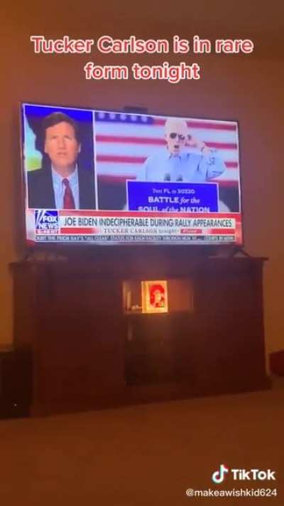 If you could ignore the politics, the wheezy laugh is enough to make you at least crack a smile.