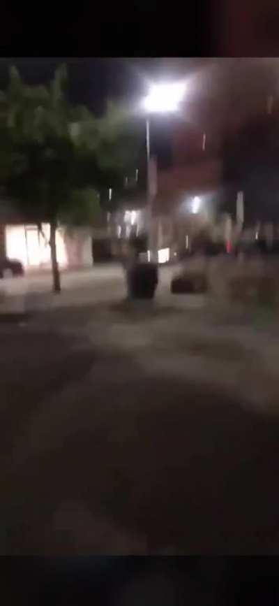 Raleigh, NC- Flash bangs are fired at the owner of a bar named Ruby’s Deluxe where medics stationed also themselves
