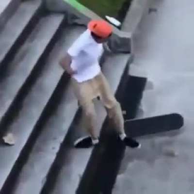 And this skateboarder wins... a broken ankle! (Not mine)