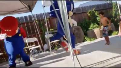 Sonic!! We must dance with the half naked children!!!