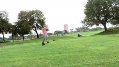 Adam Sandler perfectly recreates the Happy Gilmore swing